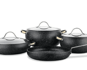 KORKMAZ A2610 BERILLA SET TENGJERE 7PCS GRANIT ZI-GOLD